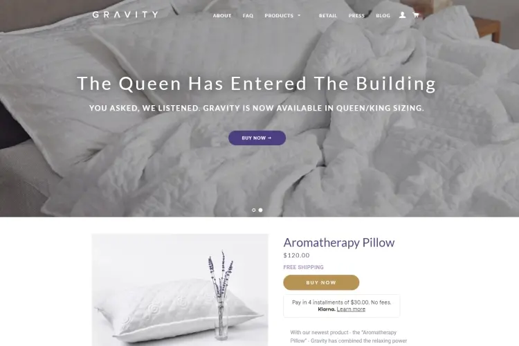 Gravity: Weighted blanket to aid sleepand reduce stress and anxiety