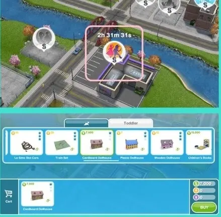 Next, navigate back to the Sims house and sell all of them.