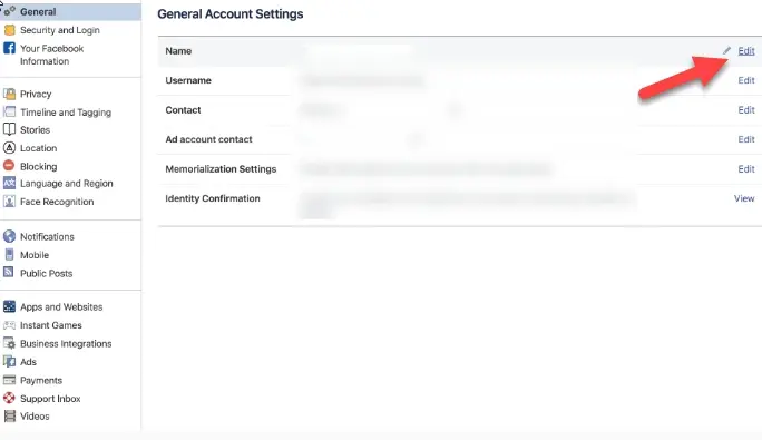 You will see the general default account settings